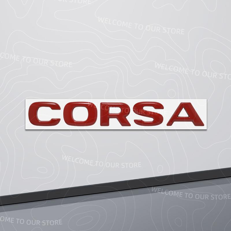 Zinc Alloy For OPEL Corsa Letter Logo OPC Line GTC Vauxhall Car Trunk 3D Metal Emblem Rear Body Badge Sticker Accessories