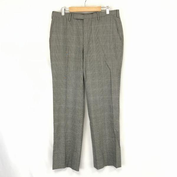 Sanyo Co. Burberry Black Label Bottoms Slacks Pants W80cm Inseam 77cm Gray Houndstooth Burberry Black Label(USED)