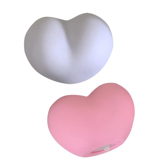 Atmosphere Lamp Eye-catching Heart-shaped Night Light Creative Vinyl for Children