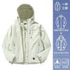 Empty mountain rain hard shell jacket women's new windproof waterproof warm three-in-one mountaineering jacket