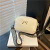 Bow Wide Shoulder Strap Casual Versatile Summer New Solid Color Beautiful Fashion Single Shoulder Messenger Bag Women