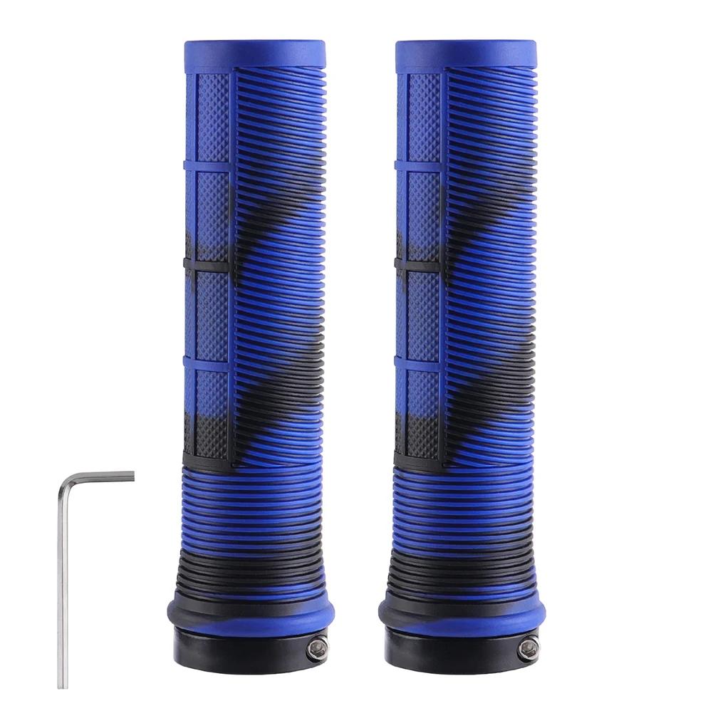 TPR Bicycle Handlebar Grips Anti-skid Bar Grips Shock Absorbing MTB Mountain Bike Handlebar Shock-absorbing Cover Cycling Access