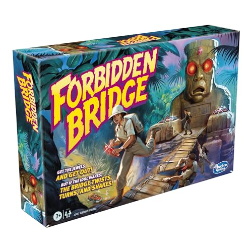 Hasbro Gaming Forbidden Bridge Adventure Board Game for 2-4 Players, Ages 7+