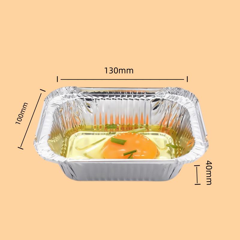 Rechteckige Grillschale aus dicker Aluminiumfolie – Einweg und wiederverwendbar