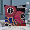 Black And White No Ball Art Pillow Cushion Cover Pillowcase Living Room Sofa Home Decor Customized