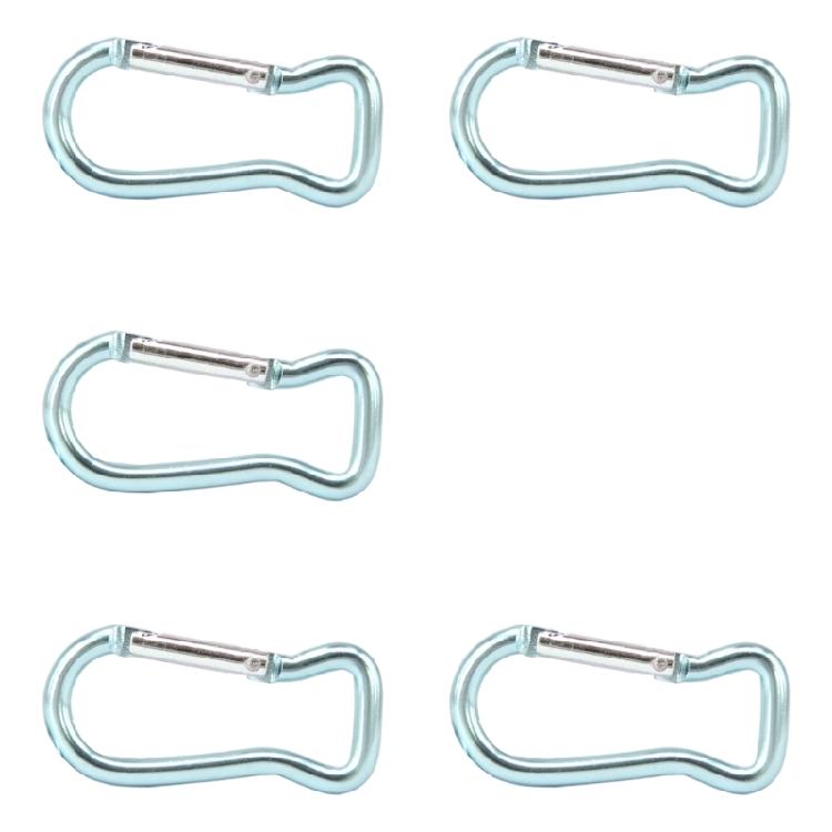 5Pcs Fish Shape Spring Snap Clip Aluminum Alloy Carabiner Key Rings Clip Outdoor Camping Keyring Hook Easy to Use