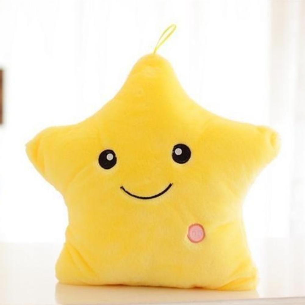 Wholesale Colorful Glow Plush Star Pillow Cute Stuffed Toy Doll for Youth and Kids