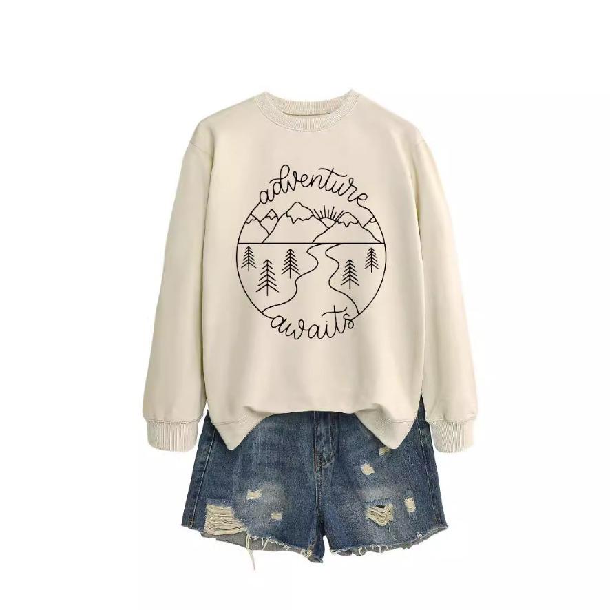 Nová kreativní módní mikina podzimní dámská mikina podzimní a zimní dámská zesílená mikina zimní mikina velké velikosti