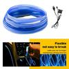 16FT USB LED Auto Interior Decor Car Atmosphere Light Strip Accessories Blue 12V