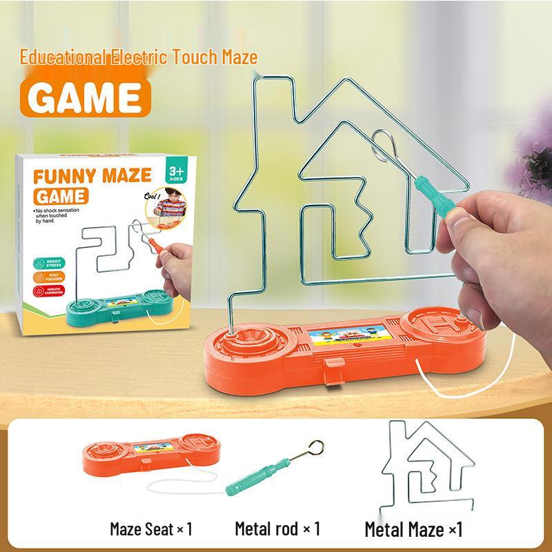 Electromagnetic Hot Wire Maze Educational Game for Hand-Eye Coordination and Concentration Training
