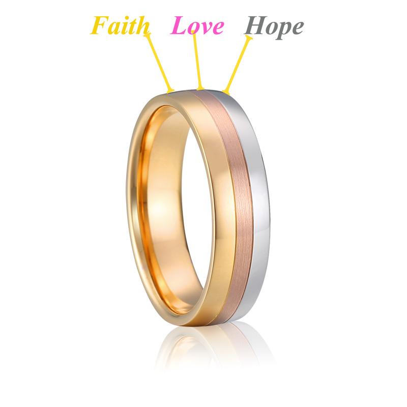 Couple Wedding Rings For Men Lover's Alliance Male Female Ringe Anniversary Stainless Steel Jewelry Ring Woman Gold Color