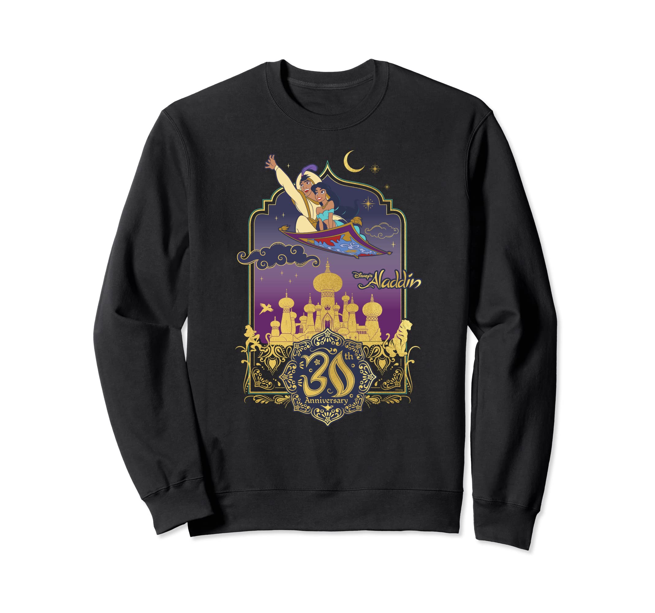 

Disney Aladdin and Jasmine Magic Carpet Ride 30th Anniversary Sweatshirt
