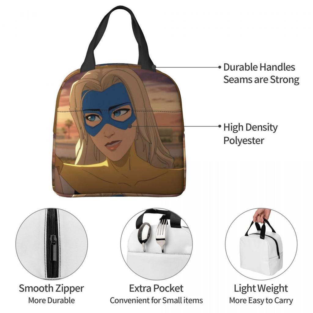 Blonde Blazer Dispatch Thermal Insulated Lunch Bag for Work Portable Food Bag Container Thermal Cooler Lunch Boxes