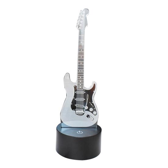

Гитара Форма 3D Акриловый Электрический Светодиодный Ночной Светильник 7 Цветов