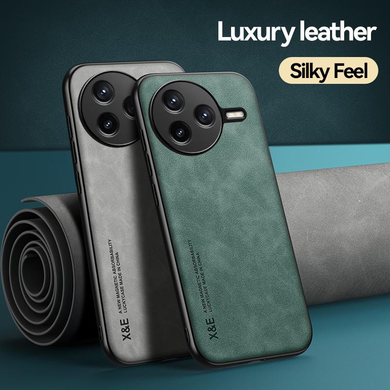 For Xiaomi Redmi K80 Pro Magnetic Car Holder Leather Phone Case for Redmi K70 Ultra K60Pro Shockproof Cover Shell Protective Back Cover