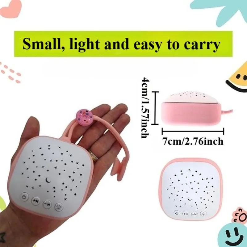 Sound Machine For Baby With Soothing Sounds Touch Warm Light Portable White Noise For Kids Adults For Sleeping Timer And Memory Set