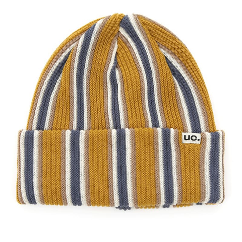 UNDERCONTROL BEANIE / VERTICAL Stripe/ MUSTARD