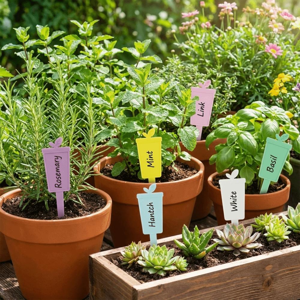 10/12PCS Waterproof Garden Marker Thickened Markers Label Plastic Writing Plate  Garden Nursery