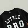 Baby Boys Pants Set 3M 6M 12M 18M Long Sleeve Crew Neck Letters Print Sweatshirt with Elastic Waist Sweatpants Infant Clothes