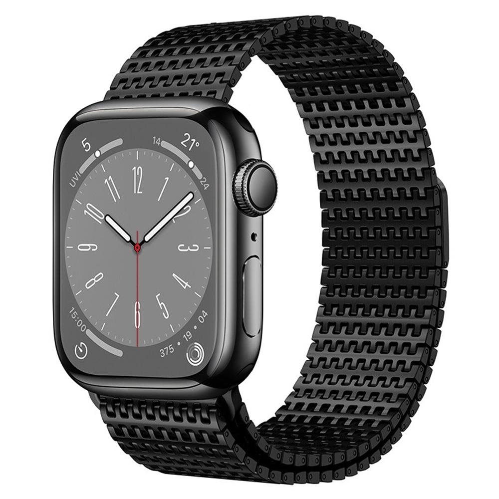 Magnetic Loop Band for Apple Watch Series 11 10 42mm / 9 8 7 41mm / SE3 SE2 SE 6 5 4 40mm / 3 2 1 38mm Stainless Steel Watch Strap Needle-Link Design