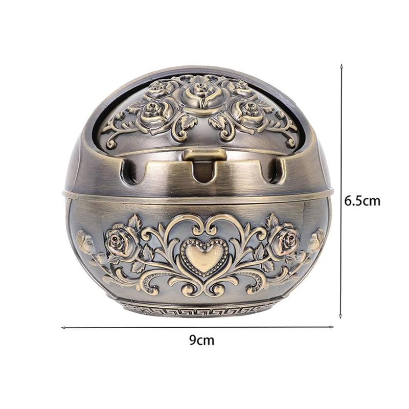 Personalized Ashtray with Lid Creative R Anti-fall Windproof Ashtray Home Living Room Tea Room Table Decoration Birthday Gift