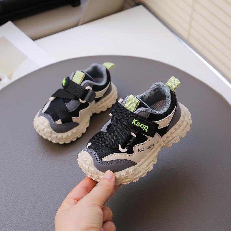 Anti-kick classmates spring and autumn new children's sports shoes boys shoes 2025 girls running shoes soft-soled tire shoes tide