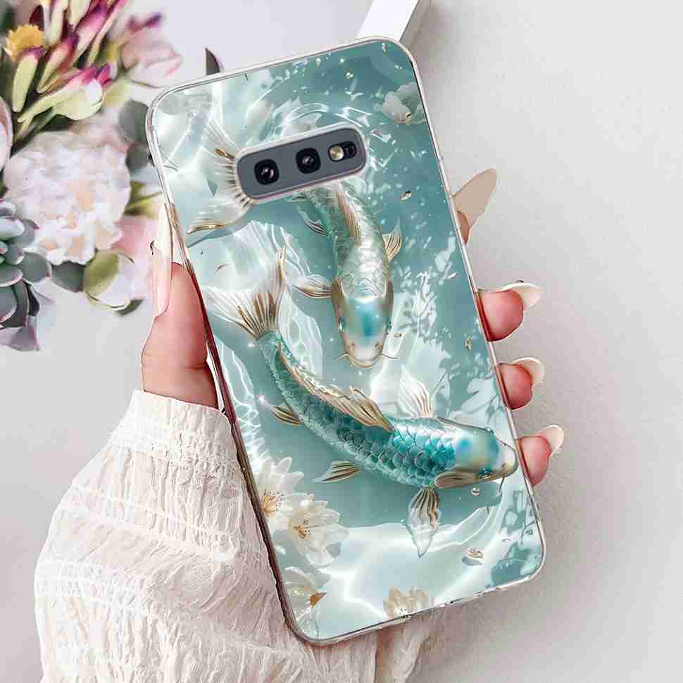 For Samsung Galaxy S10e Case SM-G970 Fashion Bow Flower Soft Silicone TPU Cover For Samsung S10e S10E SM-G970F 5.8" Phone Casing