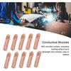 10 Pièces Buses de Soudage MIG 0.9mm Embouts de Contact de Soudage MIG Kit de Buses Conductrices en Cuivre pour Soudage Industriel