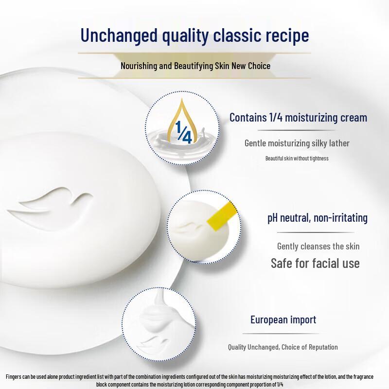 Dove Beauty Bar Krämig Tvål (3x90g)