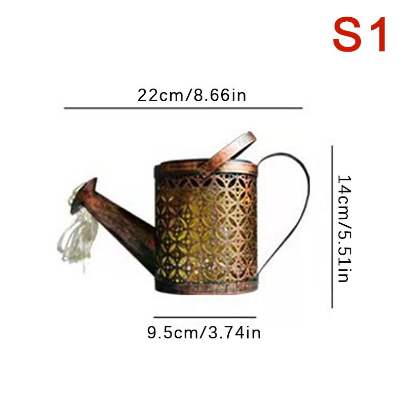Solar Watering Can Light Hanging Waterfall Lamp Waterproof Outdoor Garden Decor Yard Porch Lawn Backyard Landscape Sun Led Lamp