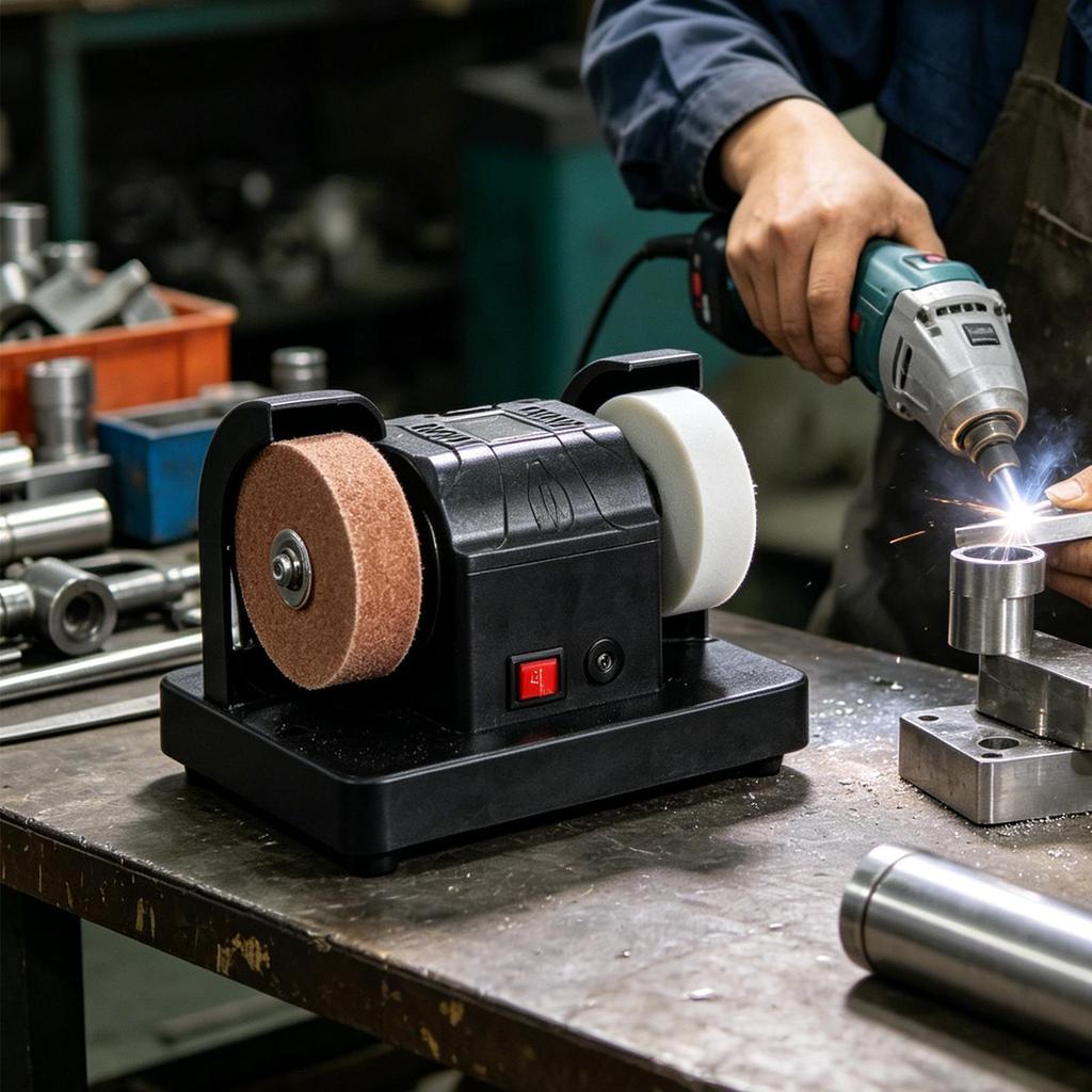 Sharpening Wheel Electric Grinding Polishing Buffer Jewelry Buffing Bench Grinder Tool For Cutter Making Wood Metalworking