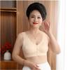 Women Plus Size Seamless Wireless Tank Style Comfortable Bra For Middle Aged Ladies