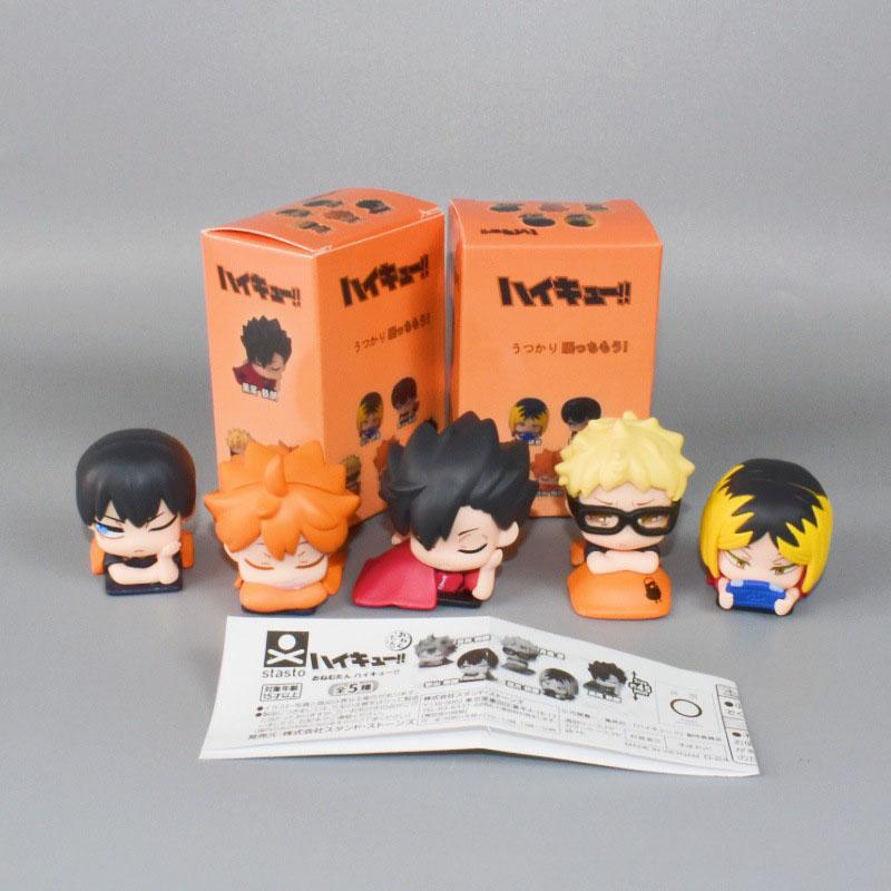 Haikyuu!! Gashapon Hinata Shoyo Kei Tsukishima Kozume Kenma Tetsurou Kuroo Action Figure Model Doll Ornaments Toys Gift