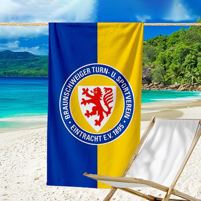 Braunsch-weiger Sportemblem Strandtuch - Weiche, Saugfähige Mikrofaser, Leicht, Ideal für Den Strand, Partys, Reisen, Camping Fan-Geschenke