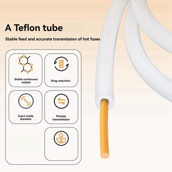 

50m PTFE Teflon Tube, White Other
