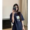 Casual Letter Print Short-sleeved T-shirt Women's Summer New Loose Fashionable and Versatile Top