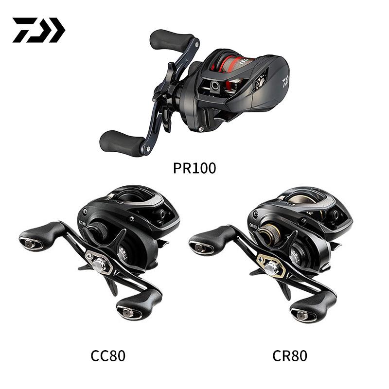 

Daiwa PR100 CC80 CR80 Металлическая мультипликаторная катушка для заброса приманок - Дальний заброс, Защита от обратного хода, Катушка для приманок PR100 Left-Hand 7.3:1