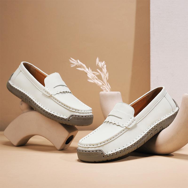 Hand-stitched Women Casual Shoes Loafers Slip On Driving Shoes Moccasins Women Flats Shoes