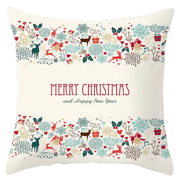 Рождественский лось снежинка персиковая кожа флис наволочка праздничный домашний декор автомобильная диванная наволочка