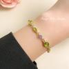 Simple Light Luxury Commute Bracelet, Wizard of Oz Same Style Green Zircon Niche Women Jewelry