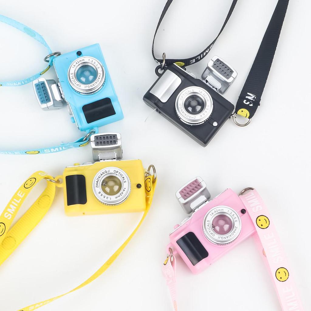Luminous Palm Dog Camera Strap & Cotton Doll Decor with Sound and Flash