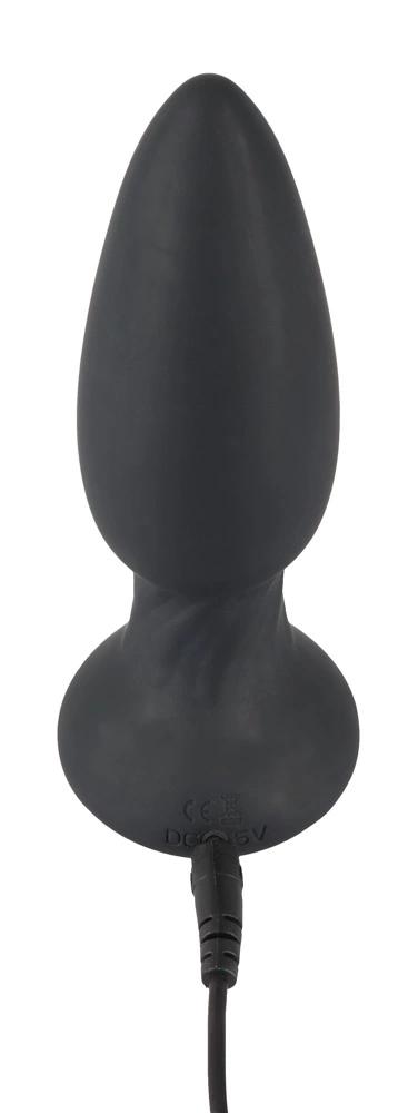 Black Velvets - Rotating Butt Plug with Remote Control 14 cm Black