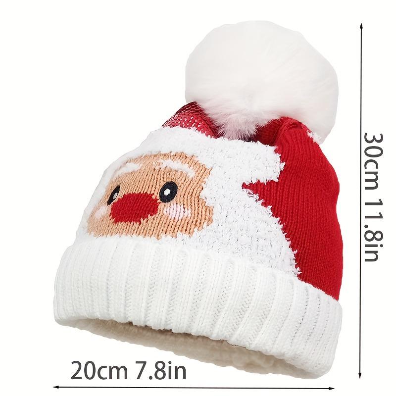 New knitted hats in winter, Christmas Santa Claus elk hats, outdoor warm wool hats and cold hats.