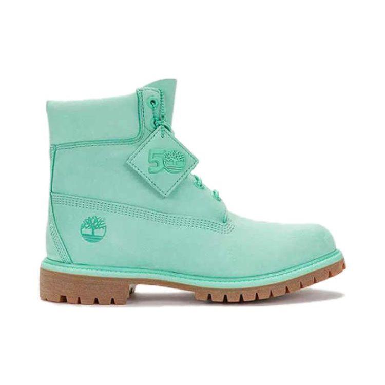 Timberland 50th Anniversary Special Series Durable Comfortable Ankle Boots Men Boots Light-Green A5VK9W