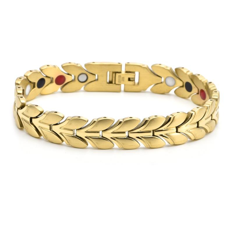 2025 Golden Wheat Ear Bracelet, Steady and Elegant Bracelet, Men's and Women's Fashion Trendy Handpiece