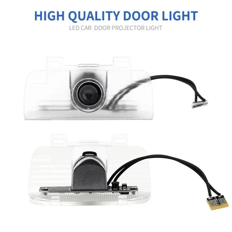2pcs Car Door Projector Lamps 3D Welcome Shadow Lights For Honda Civic Fit Jazz Accord CRV HRV City Odyssey Passport Pilot Vezel