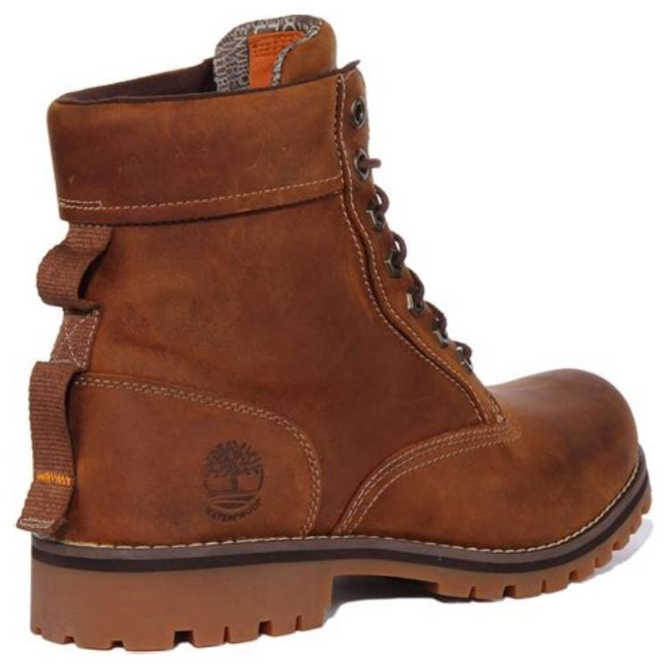 Timberland Rugged 6 Inch Waterproof Boots 'Rust Full Grain' Men's A2JJB