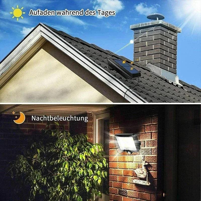 100/120/160COB Outdoor Solar Split Wall Lamp 3 Mode Waterproof Motion Sensor Garden Street Lights Solar Lamp Garden Wall Light