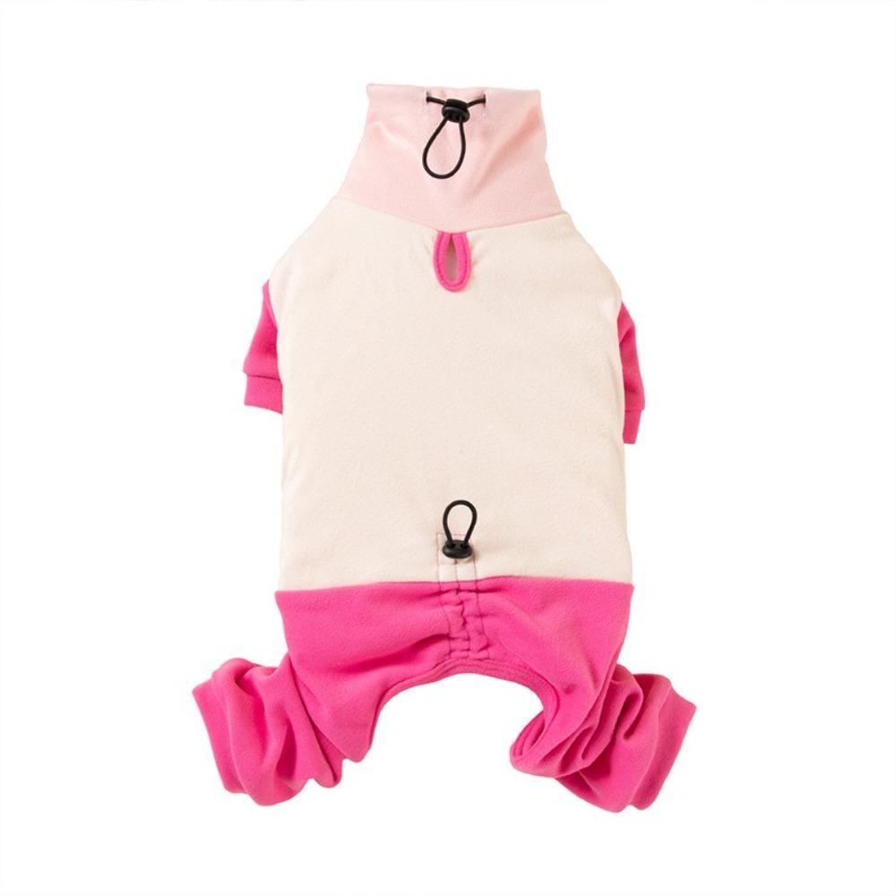 

Windproof Winter Dog Clothes Warm Dog Four-Legged Apparel Lightweight Pet Outfits Daily Wear L рожевий