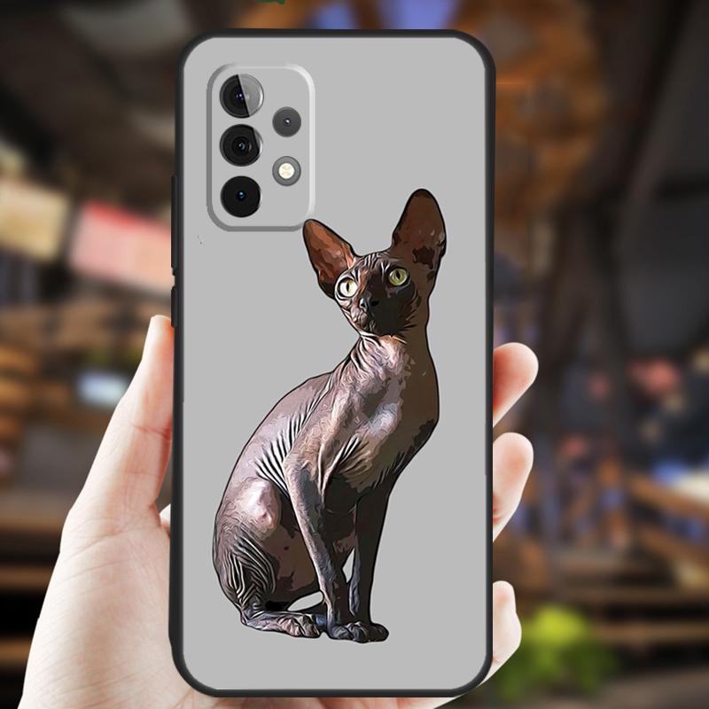 Sphynx Sphinx Katze Hülle Für Samsung Galaxy A34 A06 A05 A32 A16 A55 A36 A26 A54 A14 A22 A52 A35 A15 A53 A13 A56